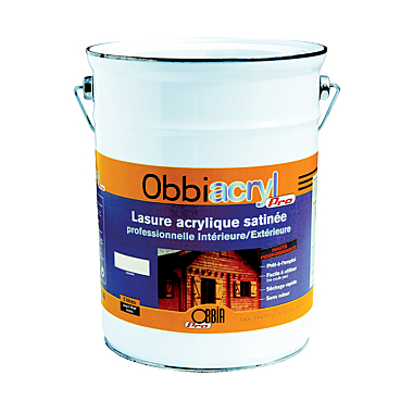 Lasure finition aqueuse Obbiacryl PRO photo du produit visuel_1 XL