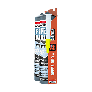 Lot de 2 colles polymères hybrides SMX Fix All Crystal photo du produit visuel_1 XL