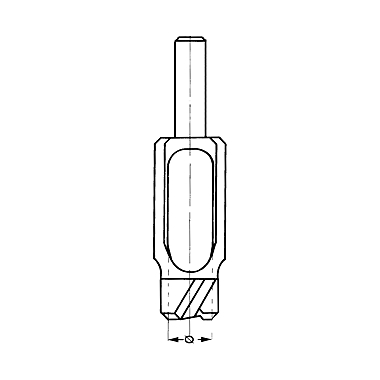 Mèche à bouchonner à bois HSS cylindrique photo du produit