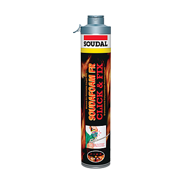 Mousse polyuréthane expansive coupe-feu pistolable Click & Fix photo du produit