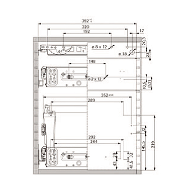 Plan d'installation pour caisson photo du produit