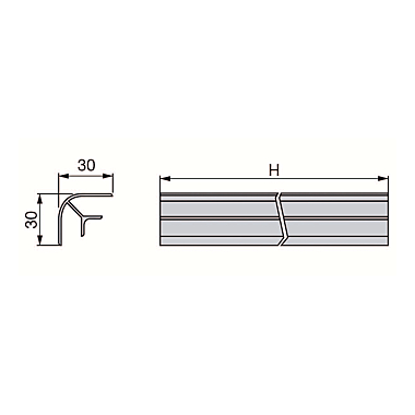 Raccord de plinthe angle de 90° photo du produit