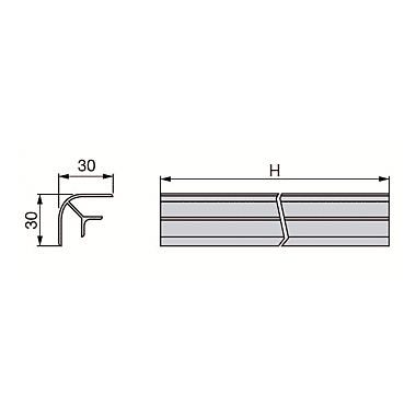 Raccord de plinthe angle de 90° photo du produit visuel_1 XL