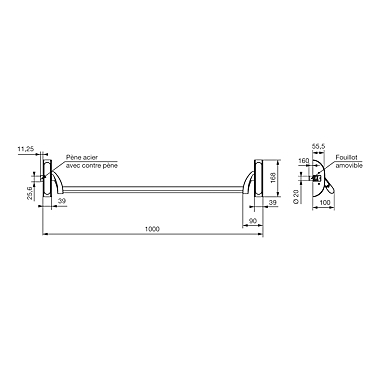 Serrure anti-panique 6800 Premium Bois/Métal CFPF photo du produit