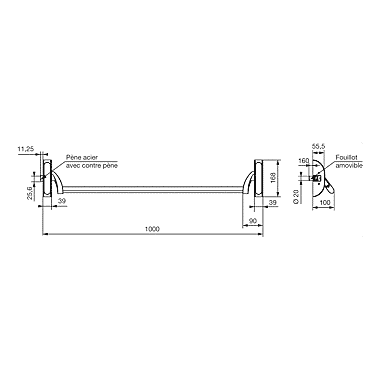 Serrure anti-panique 6800 Premium Bois/Métal CFPF photo du produit visuel_1 XL