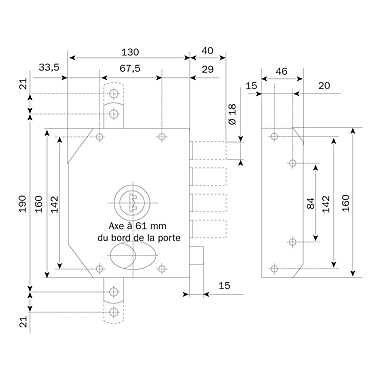 Serrure en applique multipoints Perfecta photo du produit