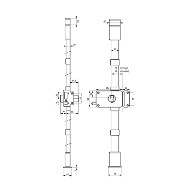 Serrure en applique multipoints Horga photo du produit