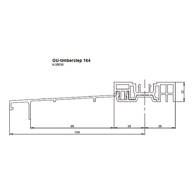 Seuil de base GU Timberstep photo du produit visuel_1 XL