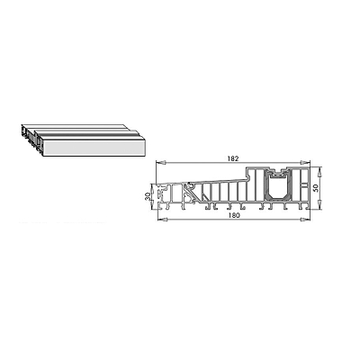 Seuil tubulaire eco pass S182 photo du produit visuel_1 XL