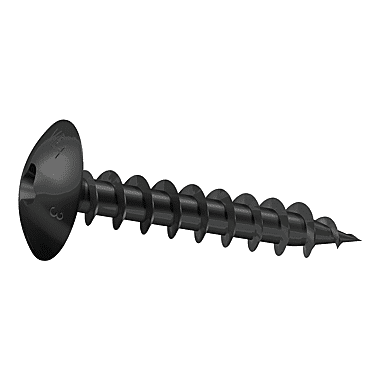 Vis de penture tête ronde large Involtur noire photo du produit visuel_1 XL