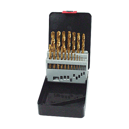 Coffret 19 forets à métaux HSS-TiN cylindrique C019V photo du produit