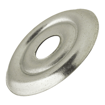 Rosace plate RP25 acier zingué blanc photo du produit