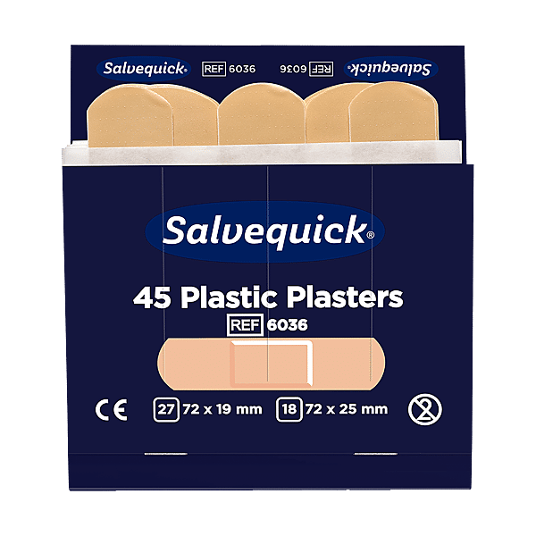 6 paquets de 45 pansements plastiques Salvequick photo du produit visuel_1 2XL