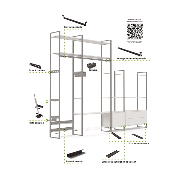 Barre de penderie Youk photo du produit visuel_1 2XL