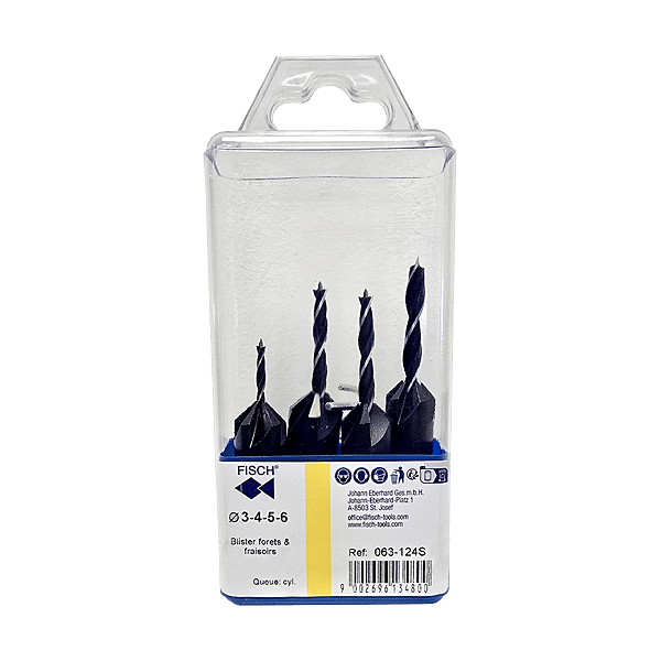 Blister 4 mèches à bois cylindrique photo du produit visuel_1 2XL