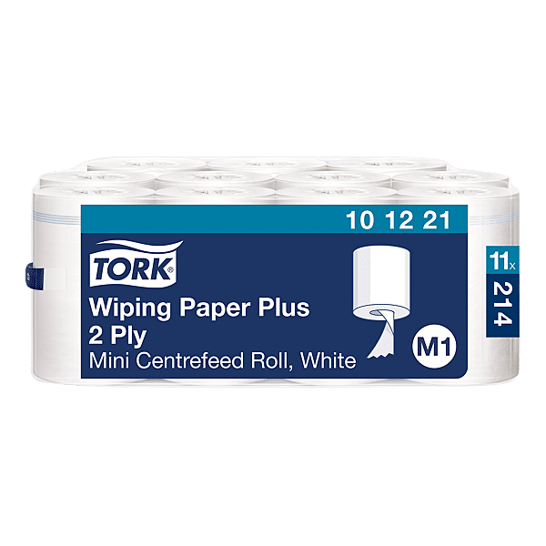 Bobines de papier essuie-tout Mini-Tork Plus 214 feuilles photo du produit visuel_1 2XL