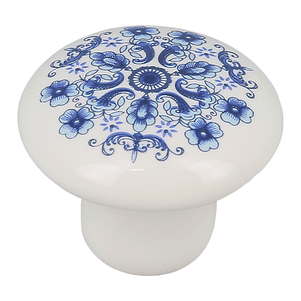Bouton de meuble motif bleu photo du produit visuel_1 2XL