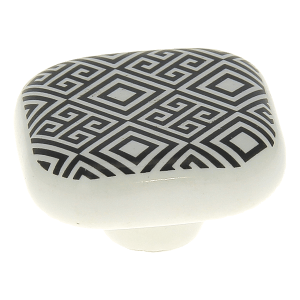 Bouton de meuble motif carreau de ciment géométrique photo du produit visuel_1 2XL