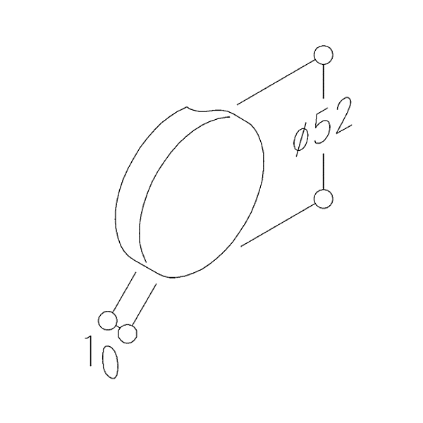 Bouton de porte en verre 8052 photo du produit visuel_1 2XL