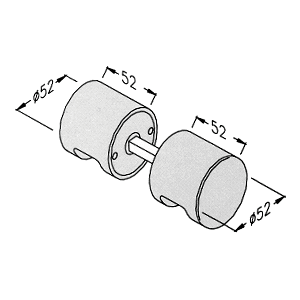 Bouton double de porte KD 80 photo du produit visuel_1 2XL