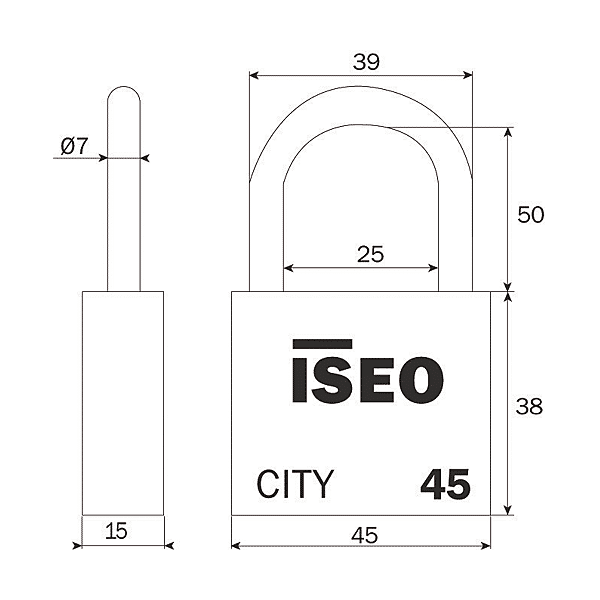 Cadenas à clé City photo du produit visuel_1 2XL