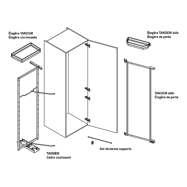 Cadre Tandem Side photo du produit visuel_1 2XL