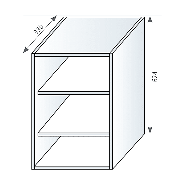 Caisson haut mélaminé photo du produit visuel_1 2XL