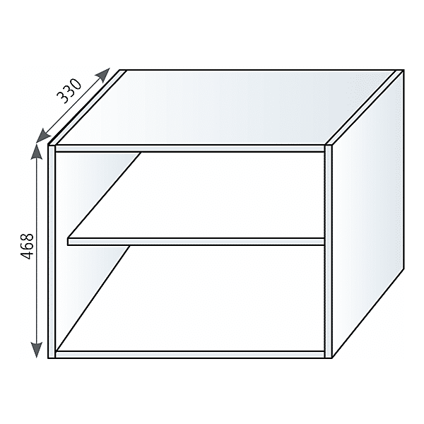 Caisson haut réduit mélaminé photo du produit visuel_1 2XL