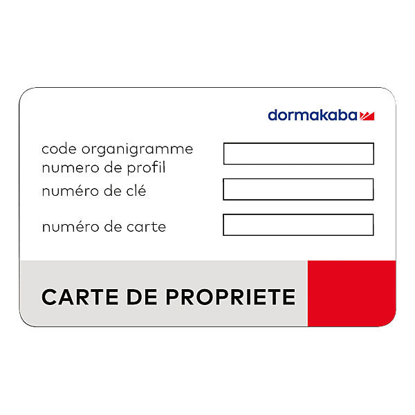 Carte de propriété pour cylindre P-Extra PRO photo du produit visuel_1 2XL