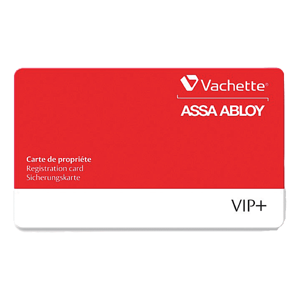 Carte de propriété pour cylindre VIP+ photo du produit visuel_1 2XL