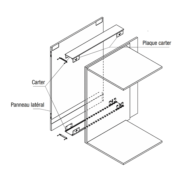 Carter supérieur-intérieur pour porte double Darwin photo du produit visuel_1 2XL