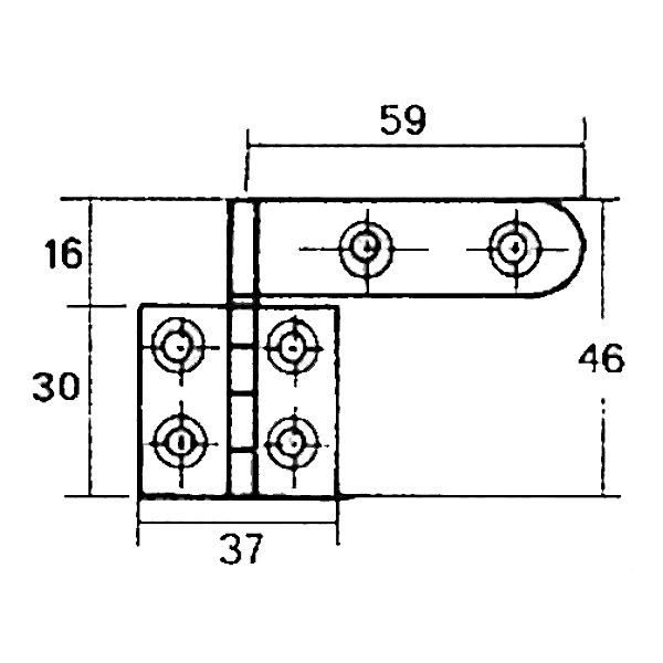 Charnière à patte photo du produit visuel_1 2XL