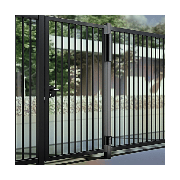 Charnière avec ferme-portillon motorisé intégré MAGNUS photo du produit visuel_1 2XL