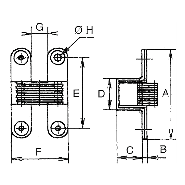 Charnière invisible photo du produit visuel_1 2XL