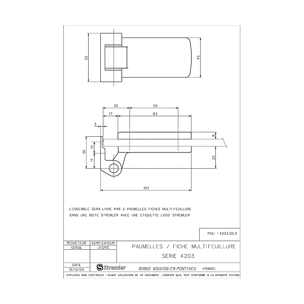 Charnière paumelle-fiche pour porte en verre photo du produit visuel_1 2XL