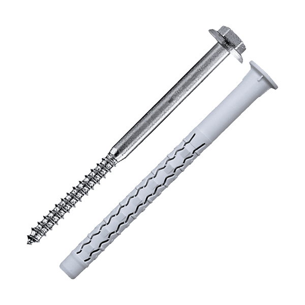 Cheville nylon à collerette tête hexagonale G-LH photo du produit visuel_1 2XL