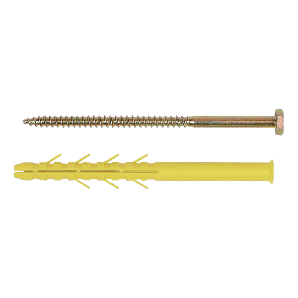 Cheville nylon longue avec vis tête hexagonale CQLT photo du produit visuel_1 2XL