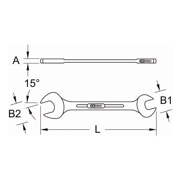 Clé à fourche 517 photo du produit visuel_1 2XL