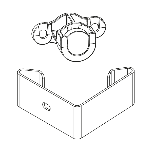 Clips magnétique plinthe Bois pour pied 34 mm photo du produit visuel_1 2XL