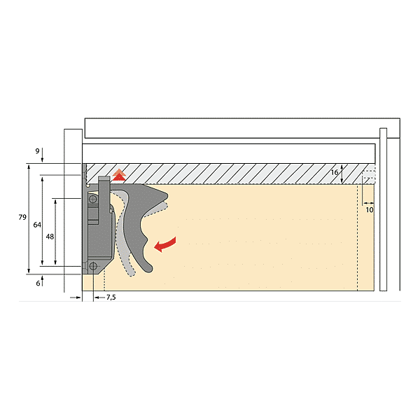 Cliquet pour coulisse photo du produit visuel_1 2XL