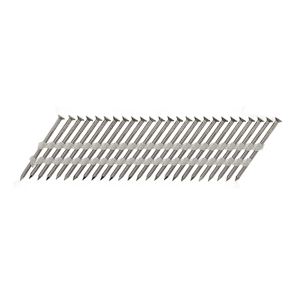 Clous en bande plastique 21° galvanisés crantés photo du produit visuel_1 2XL