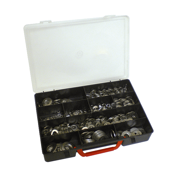 Coffret 1103 rondelles plates inox A2 photo du produit visuel_1 2XL