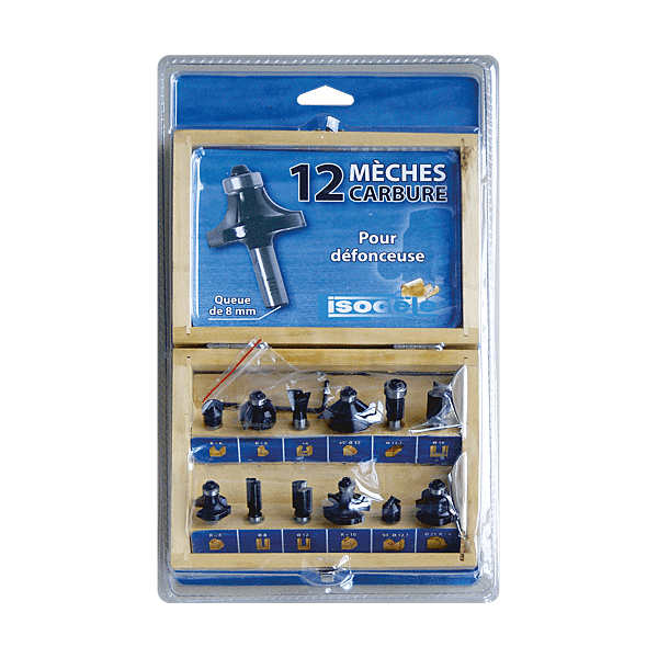Coffret 12 fraises à bois carbure photo du produit visuel_1 2XL