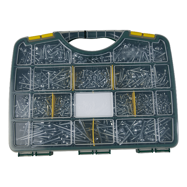 Coffret 1605 vis autoperceuses acier zingué blanc photo du produit visuel_1 2XL