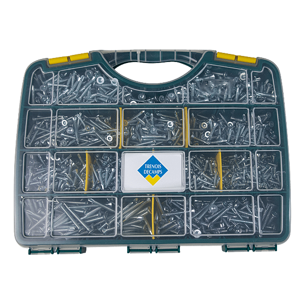 Coffret 1770 vis autoperceuses acier zingué blanc photo du produit visuel_1 2XL