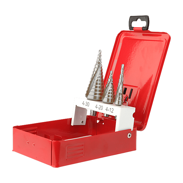 Coffret 3 fortes étagés HSS avec goujure droite photo du produit visuel_1 2XL