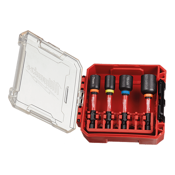 Coffret 4 douilles magnétiques à choc 1/4'' photo du produit visuel_1 2XL