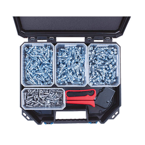 Coffret 500 chevilles métalliques Mini Red Edition photo du produit visuel_1 2XL