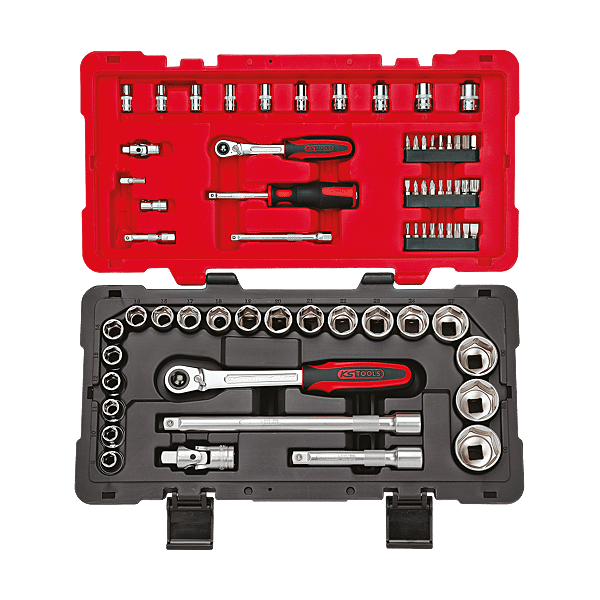 Coffret 68 pièces 1/4'' et 1/2'' photo du produit visuel_1 2XL