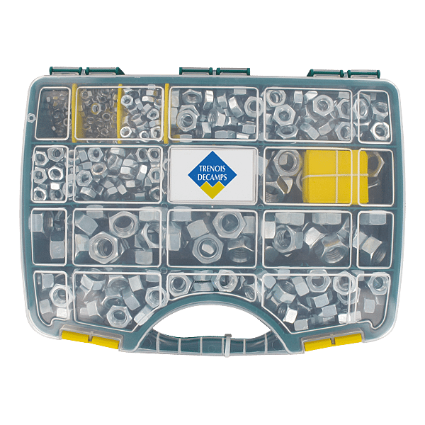 Coffret 765 écrous HU hexagonal acier zingué photo du produit visuel_1 2XL